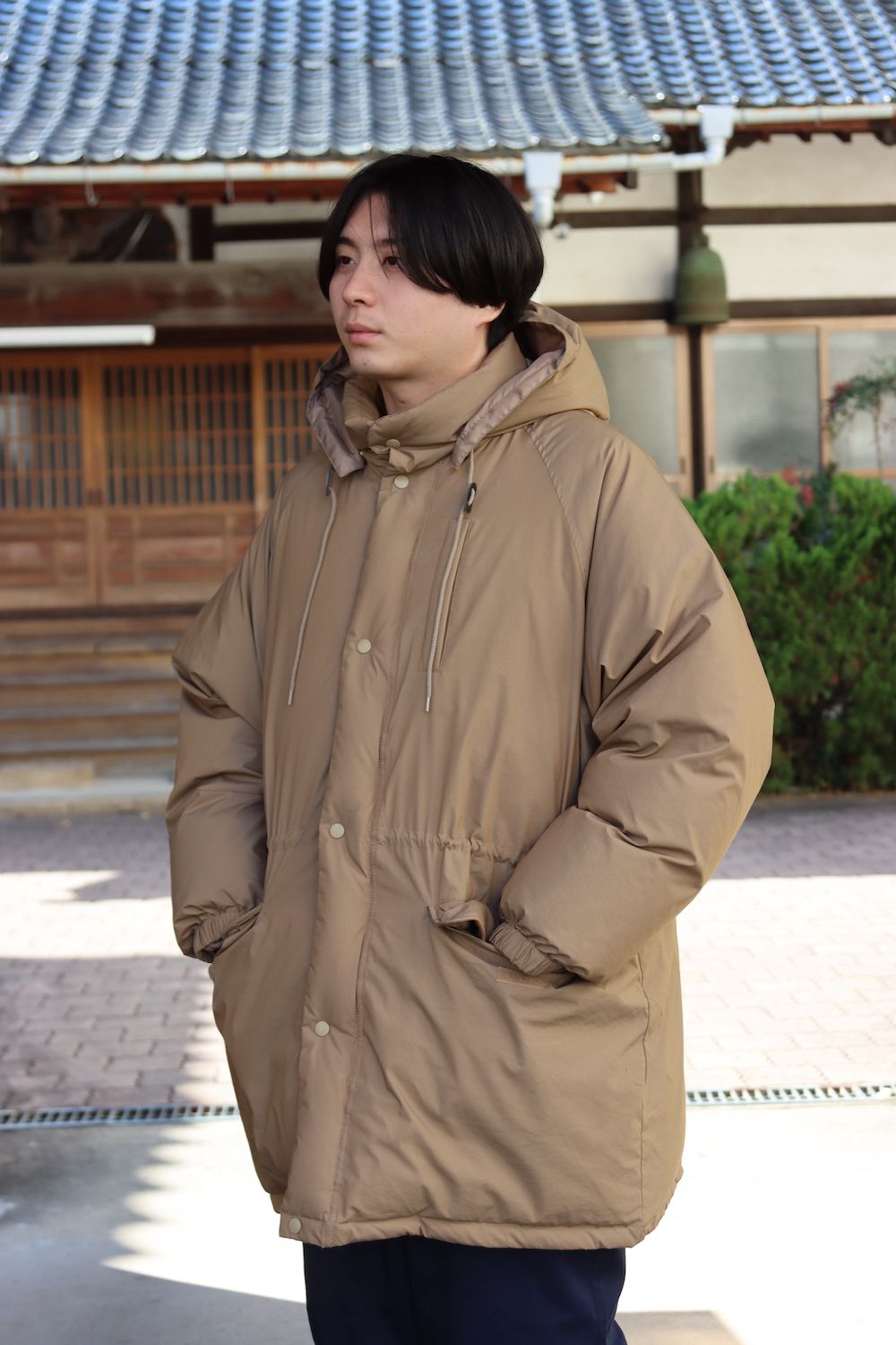 宇宙の香り 新品 FreshService LONG HOODED DOWN COAT