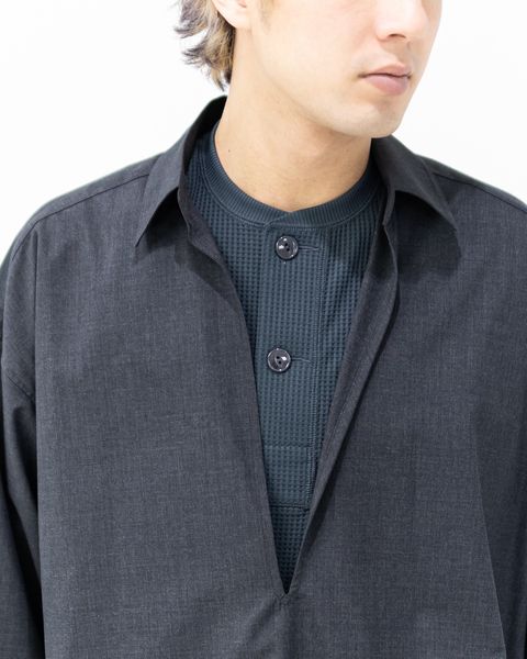 Graphpaper Fine Wool Heather L/S Skipper Shirt 2月21日(土)新作発売！