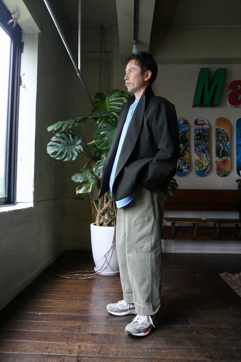 blurhms Wool Surge Cardigan Jacket"KHAKI GREY"style.8.16.