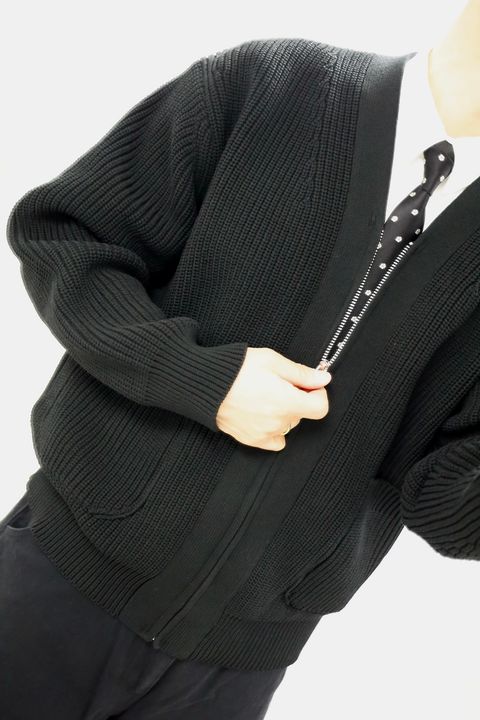 COMME des GARCONS HOMME 26SS 綿エステル片畦カーディガンスタイル2026.3.13.