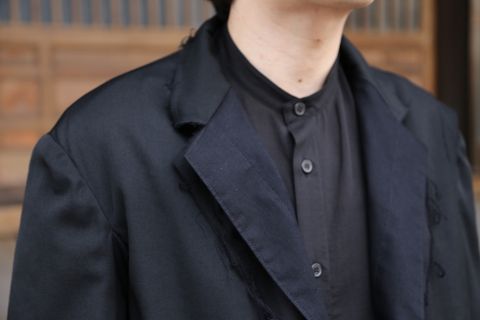 Yohji Yamamoto pour Homme 2020AW 新作 M-3BS 重ねST止レイヤードジャケット(HR-J10-802)style.2020.11.23.