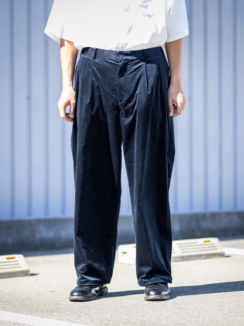 フレッシュサービス 26AW AIR CORDUROY WIDE TROUSERS(FSC263-40087)NAVY☆10月3日(土)発売！