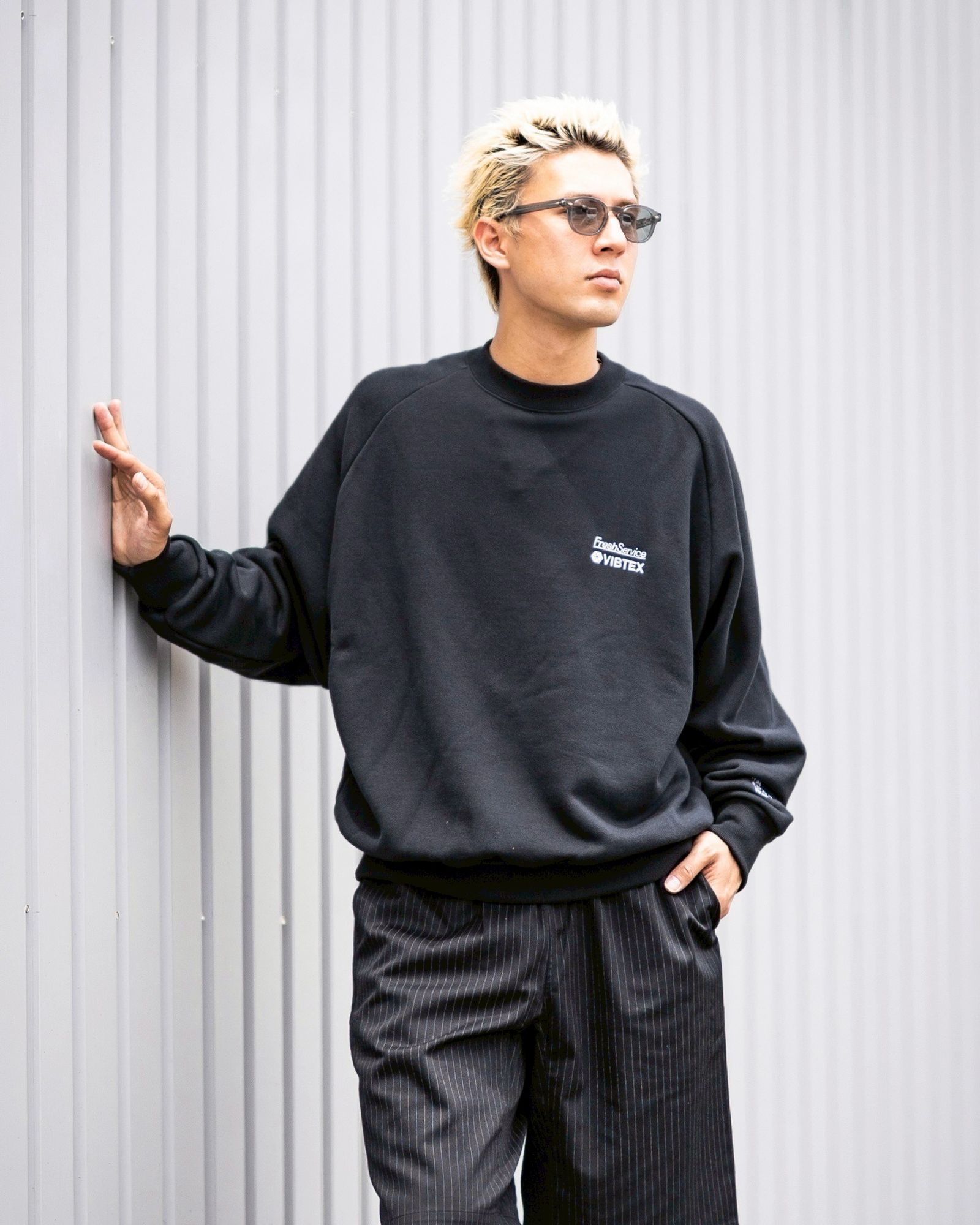 FreshService VIBTEX “SWEAT CREW NECK PULLOVER” MARKスタイル