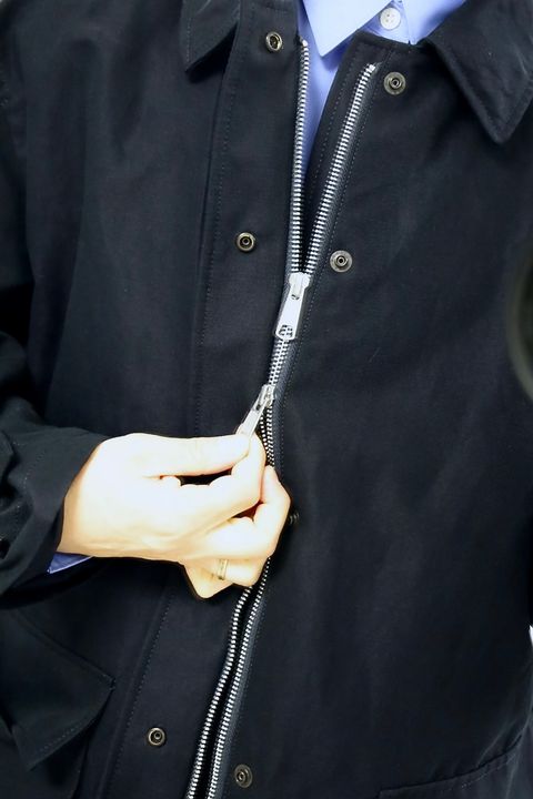 COMME des GARCONS HOMME 26SS 綿麻強撚サージステンカラーコートスタイル