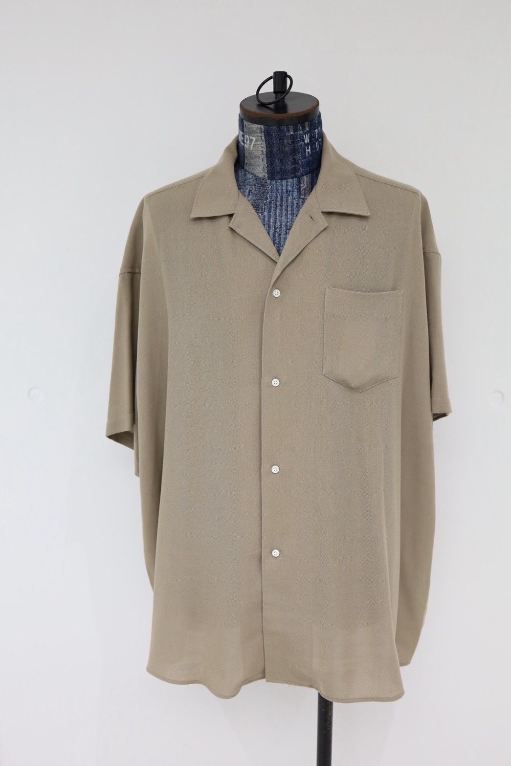 グラフペーパー 26SS Viscose Viyella S/S Sleeping Shirt(GM261-50457)TAUPE☆3月14日(土)発売！
