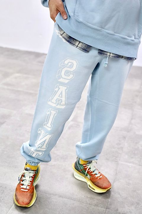 ©SAINT M×××××× セントマイケル 26SS BABY MICHAEL HOODIE"SKY BLUE"スタイル