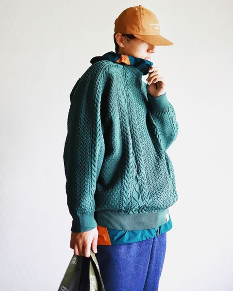 FreshService新作FISHERMAN TECH SWEATERスタイル
