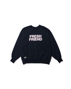 フレッシュサービス FRIEND EDITIONS LIGHT OZ CREW NECK SWEATER(FSC261-70093FE)NAVY☆3月14日(土)発売！