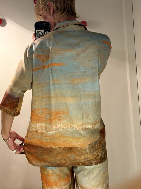 YOKE 24SS 新作LANDSCAPE PRINTED OPEN COLLAR SHIRT style 2024.5.7