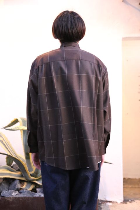 YOKE 新作OVERSIZED BIG POCKET SHIRTS"BRIWN" style.2020.928.