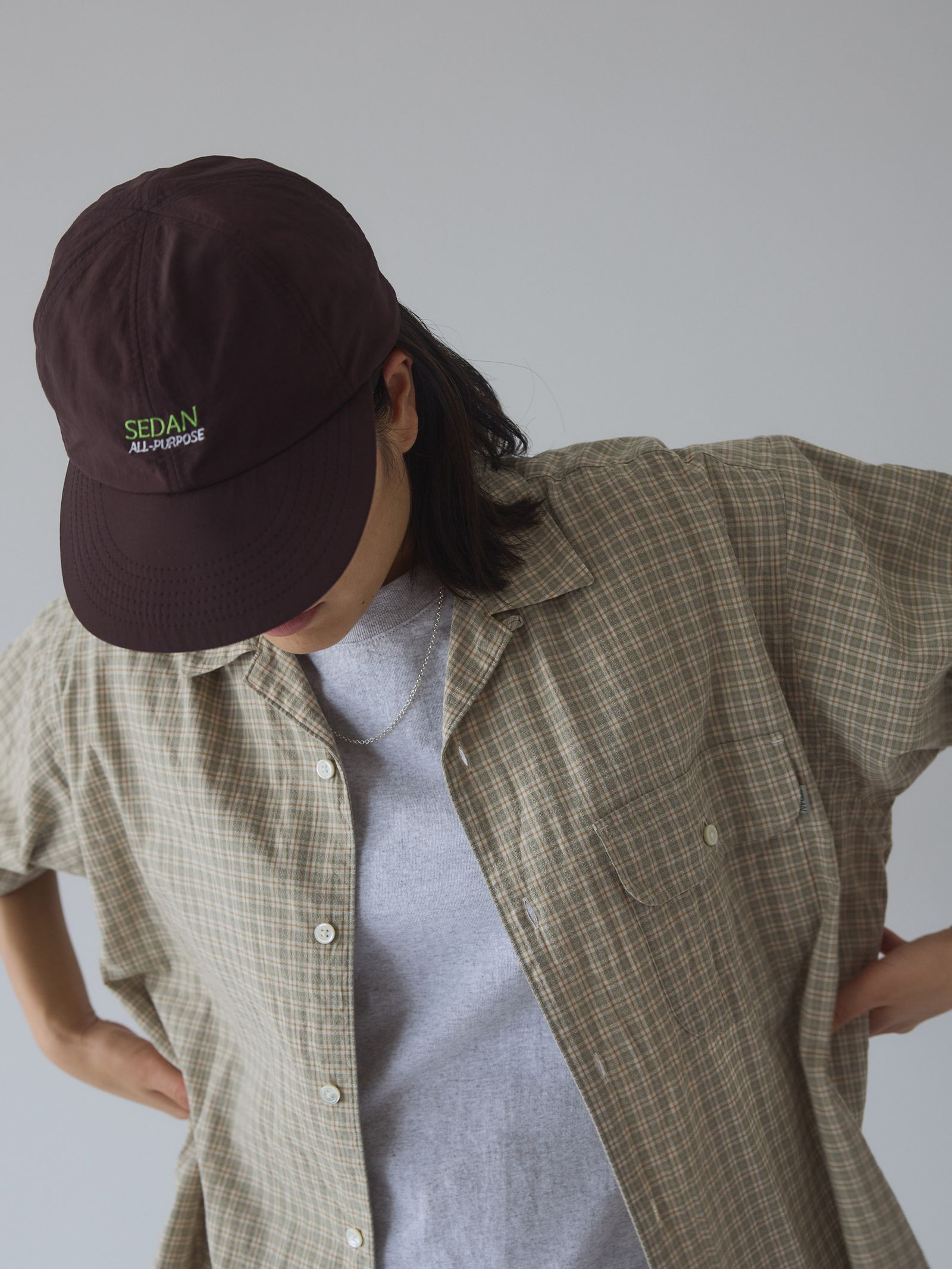 セダンオールパーパス SS24 Tech Logo Camp Cap(SD24S-CP01)Dark Brown☆3月9日(土)発売！