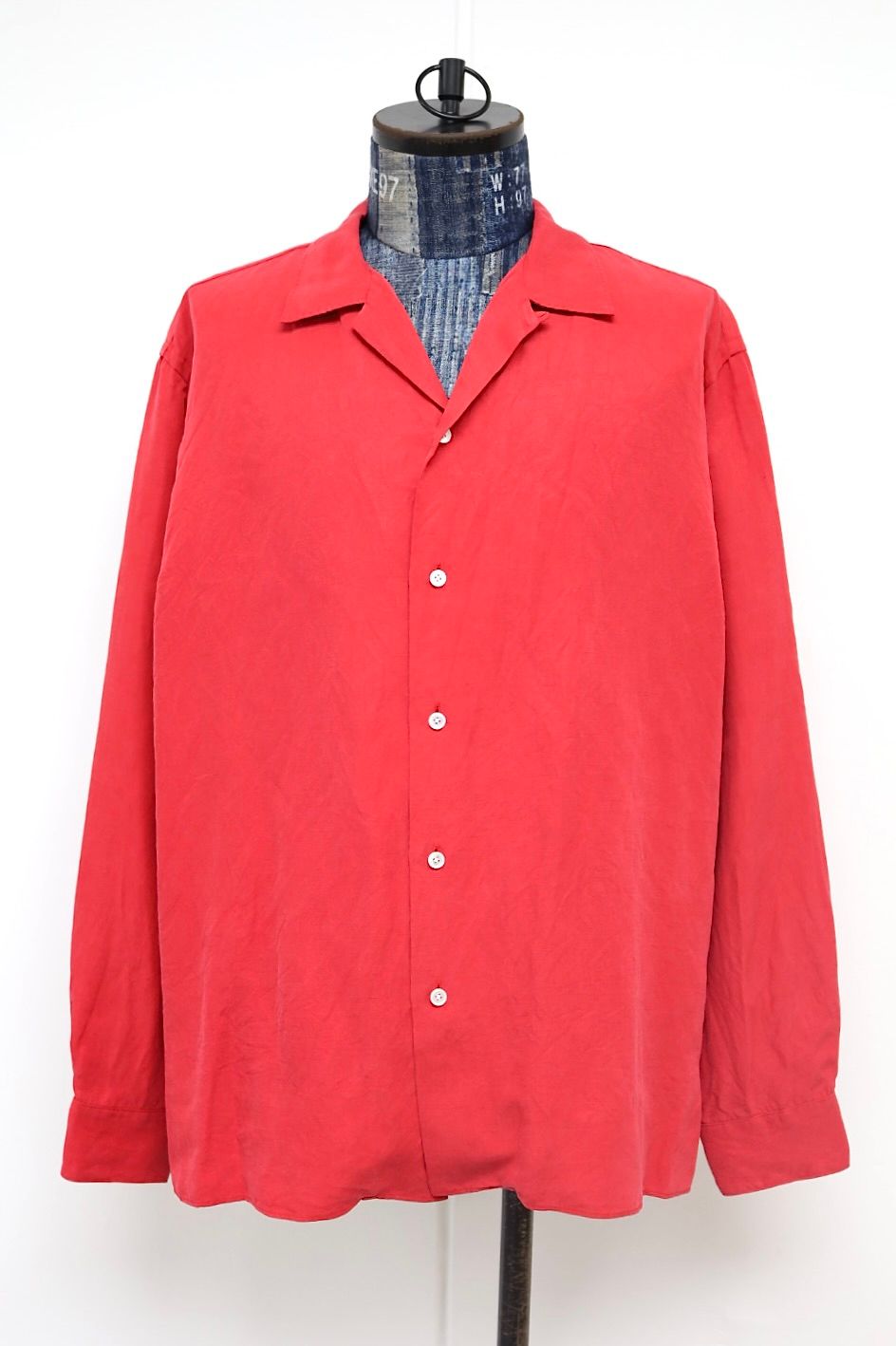 アプレッセ 2026 STYLE1  Vintage Silk Linen Open Collar Shirts(26SAP-02-08)RED☆4月11日(土)発売！