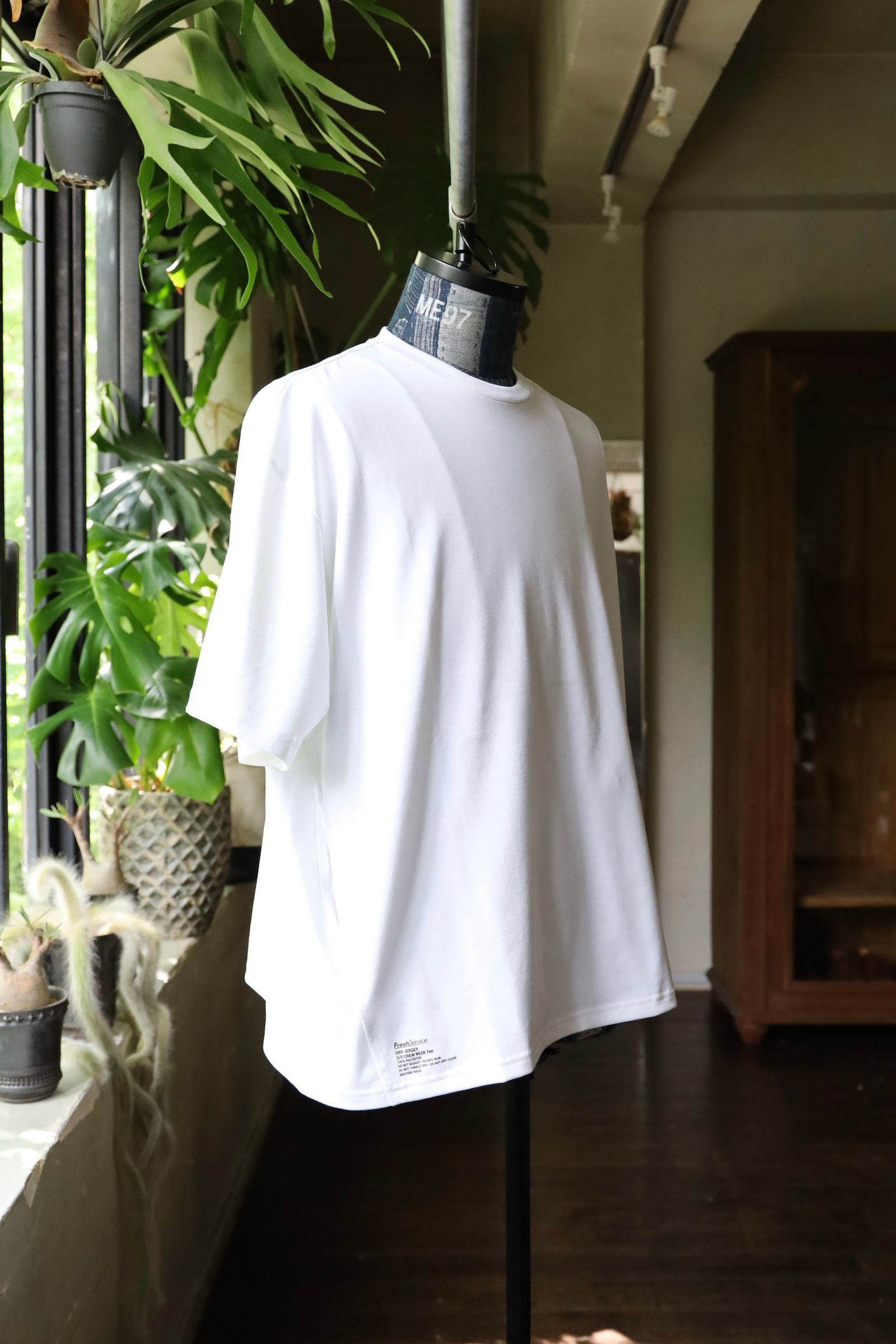 フレッシュサービス DRY JERSEY S/S CREW NECK TEE(FSC253-70083B)WHITE★7月26日(土)発売！