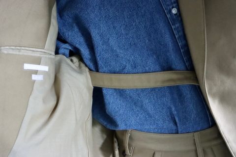 blurhms22FW Work Cardigan Jacket & Utility Back side Trousersスタイル.2022.8.14.