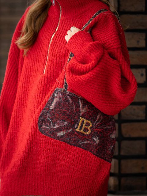 doublet 26FW TROMPE L’OEIL EMBROIDERY HALF ZIP KNIT  style.2026.8.14