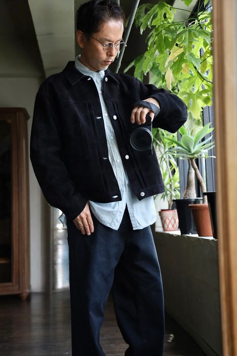 A.PRESSE 2025 STYLE2 Suede Leather 1st Type Jacketスタイル2025.8.19.