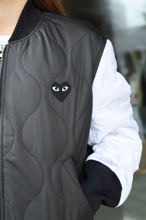 PLAY COMME des GARCONS 新作BLACKエンブレムキルティングジャケット style.2026.7.6