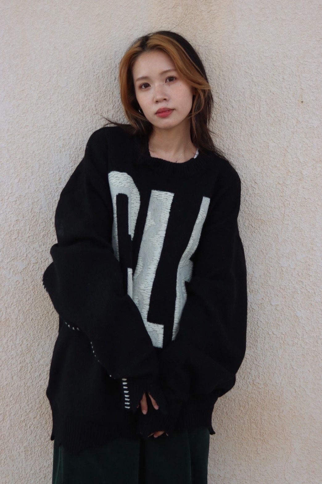 SAINT M×××××× - セントマイケル 22AW CLF KNIT(SM-A22-0000-033)BLACK