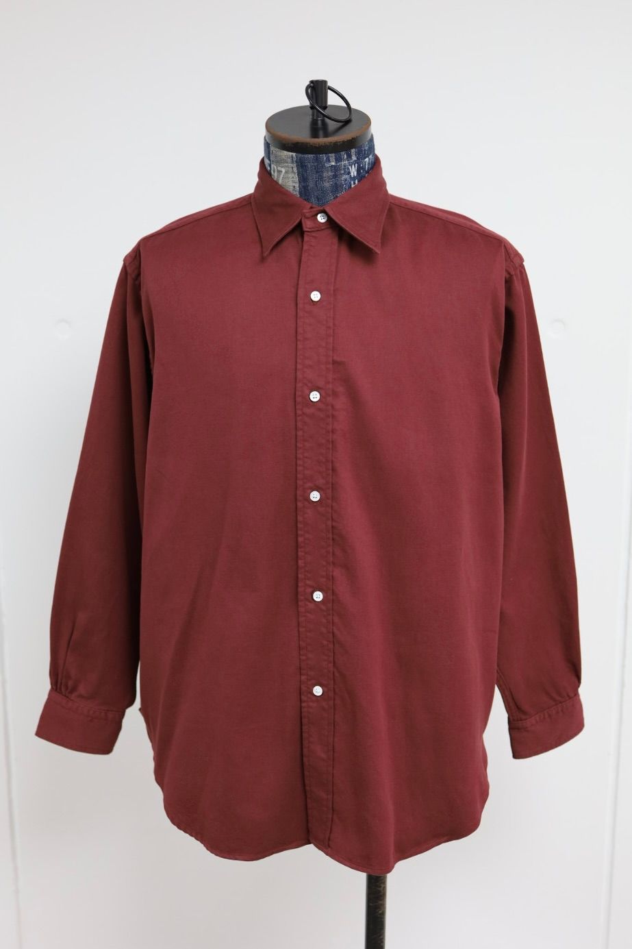 アプレッセ 2026 STYLE1 Double Weave Twill Regular Collar Shirts(26SAP-02-05)BURGUNDY☆12月27日(土)発売！