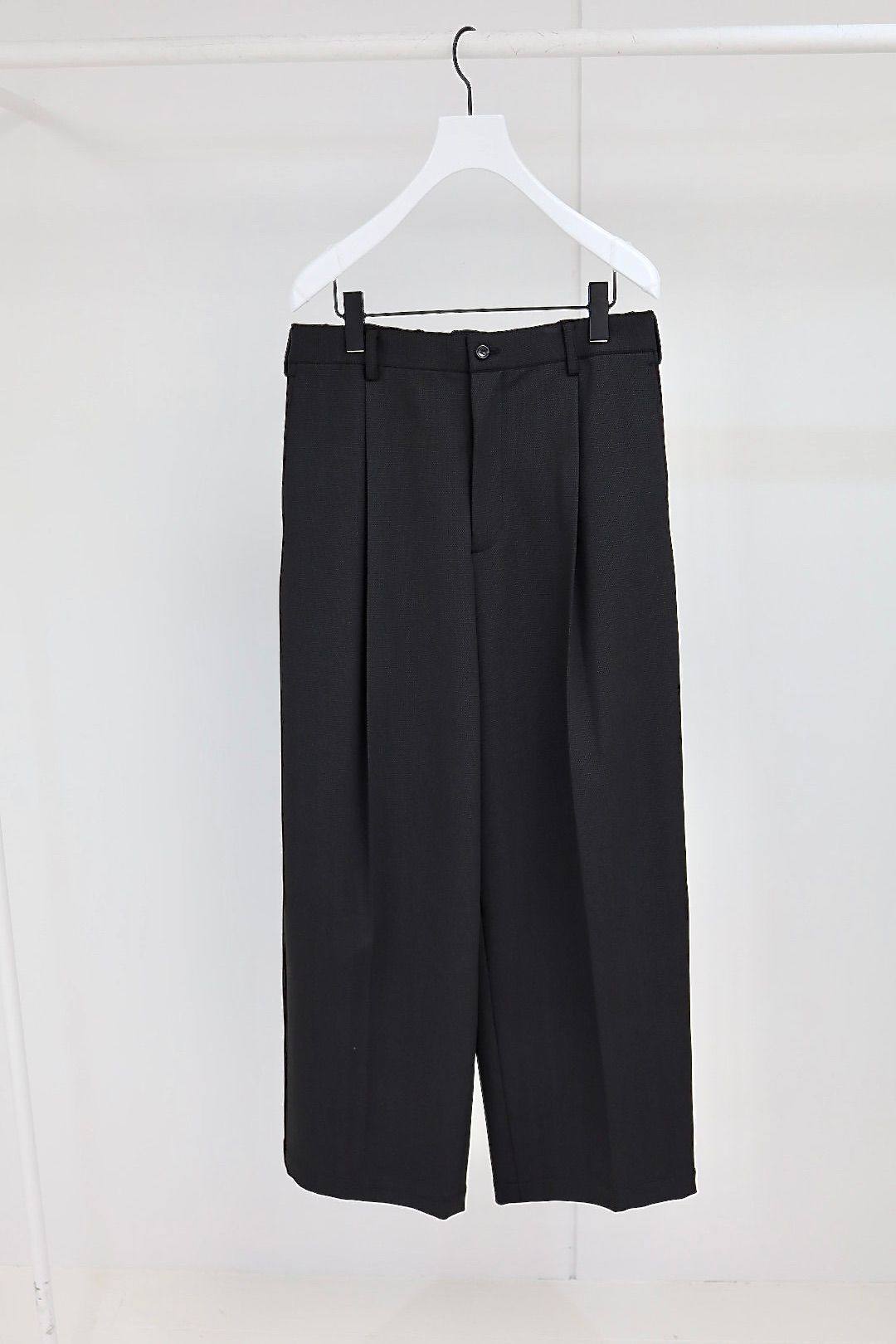 グラフペーパー 25AW SIDOGRAS Melange Ponte Wide Slacks(GM254-40052)BLACK☆11月29日(土)発売！