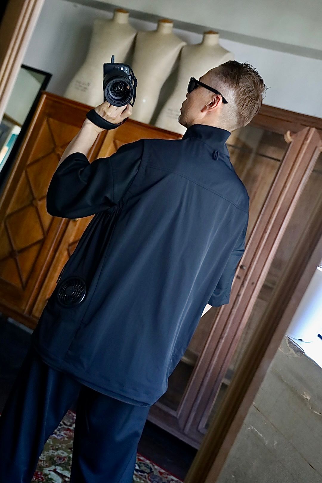 FreshService フレッシュサービス 26SS 空調服®︎ × FreshService "AIR COOLING VEST_Ver.2.0"BLACKスタイル
