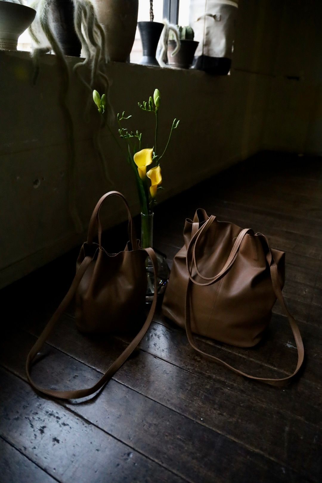 Morphee / モルフェトートバッグ 2WAY SMALL TOTE(LONG)CAMEL