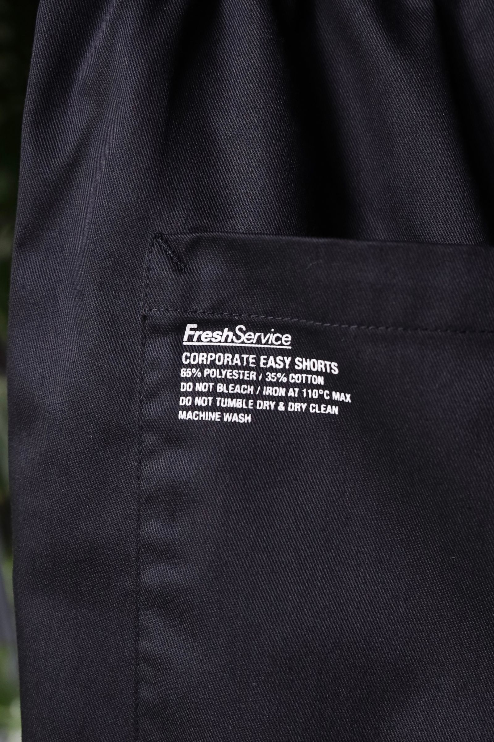 フレッシュサービス CORPORATE EASY SHORTS(BLACK)