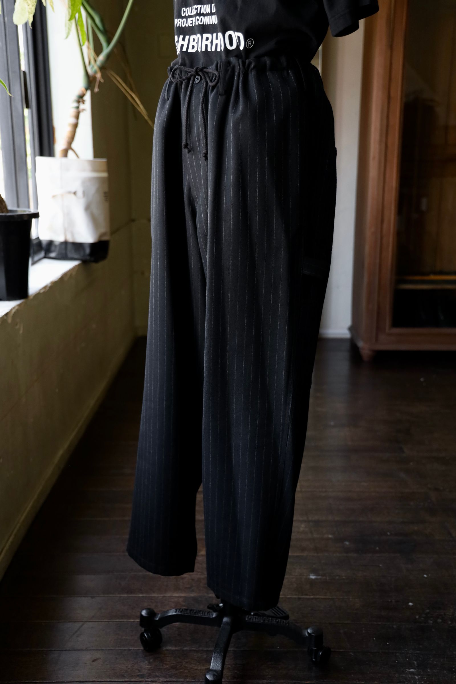 ワイズフォーメンY's for men 25AW STRIPED SERGE PAINTER PANTS(ML-P01-107)BLACK☆6月6日(金)新作発売！