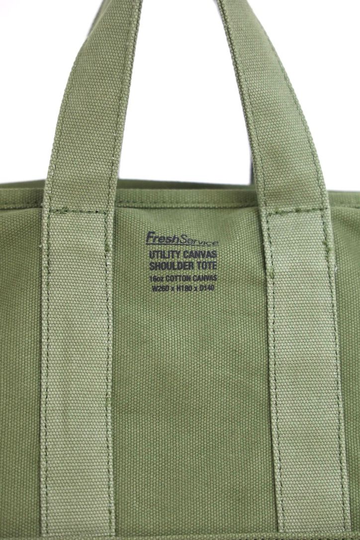 FreshService UTILITY CANVAS SHOULDER TOTE(FSP263-90058)KHAKI☆8月15日(土)新作発売！