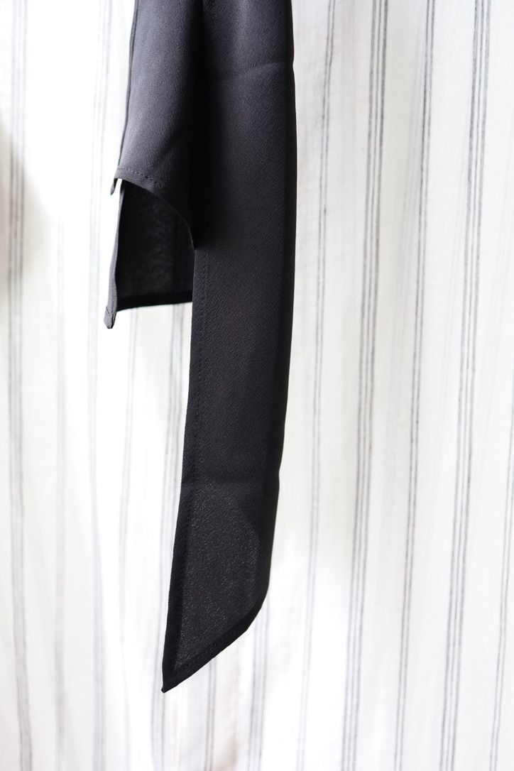 Yohji Yamamoto シルクロングスカーフ (HW-L12-403-1A26)BLACK☆7月8日(水)発売！