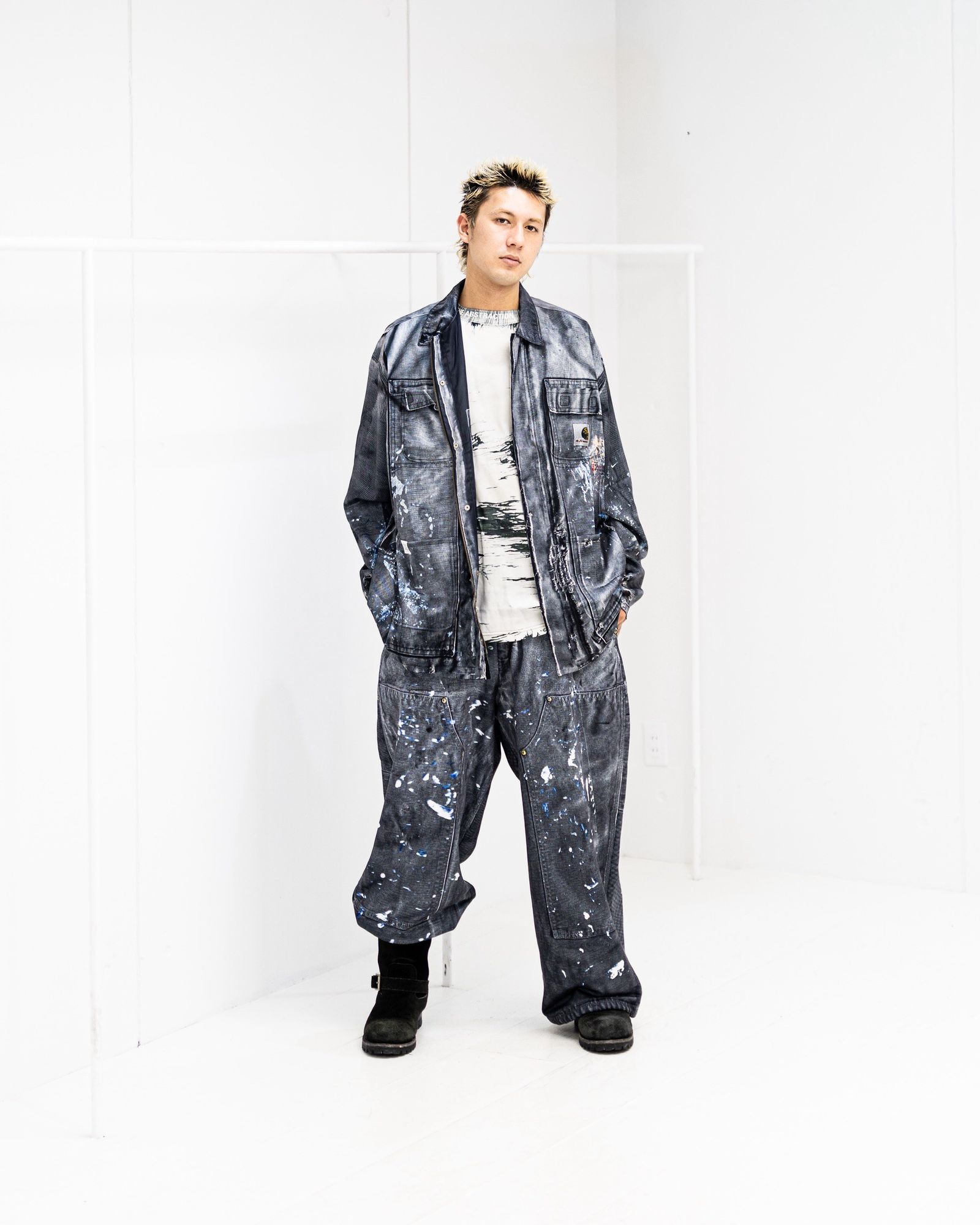 TALKING ABOUT ABSTRACTION PRINTCOVERALL MARKスタイル！
