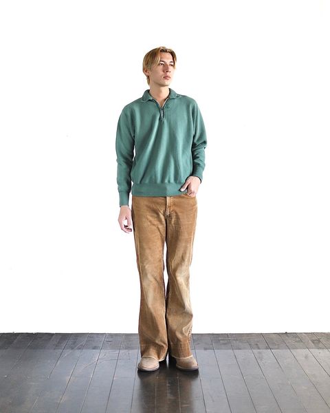 アプレッセ24SS Vintage Half Zip Sweat shirt スタイル 2024.1.20