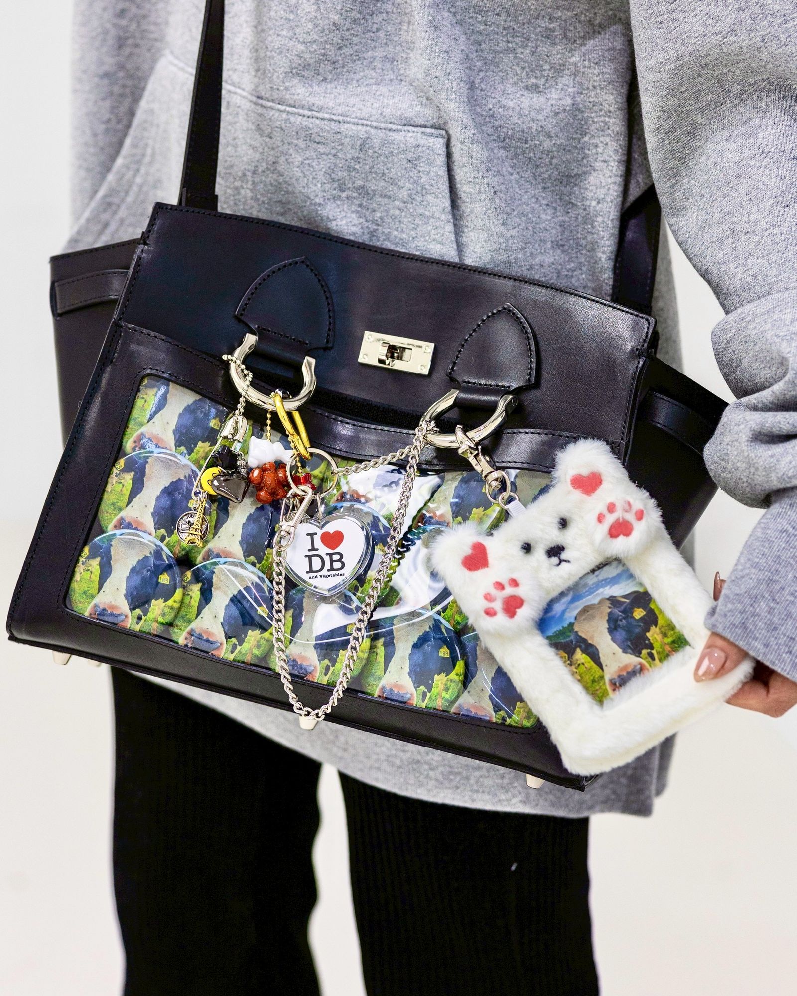 doublet 26SS LEATHER "ITA" SHOULDER BAG(26SS66BG73)BLACK☆新作発売！