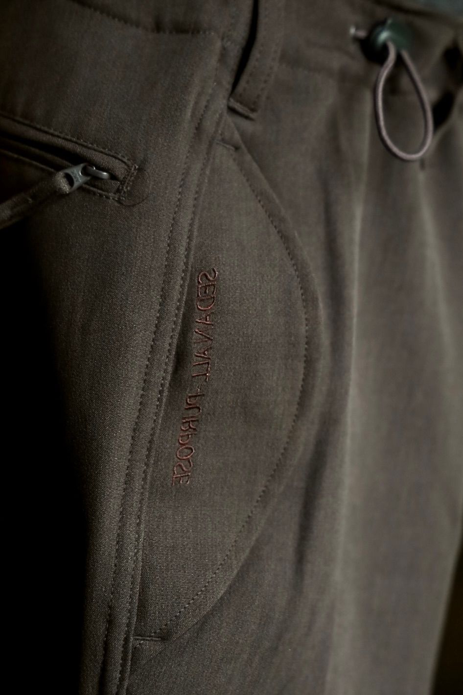 セダンオールパーパス FW24 Tech Wool Over Pant(SD24F-PT03) Chocolate