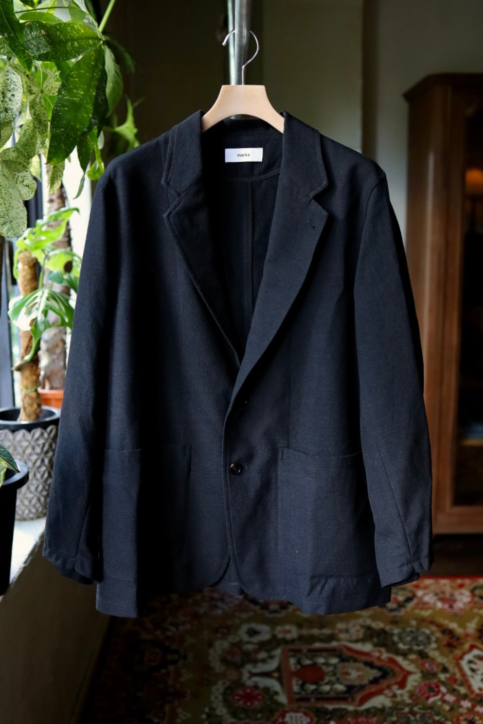 マーカ 26AW STROLL AROUND JACKET(M26C10JK01C)CHAMBRAY BLACK☆新作発売！