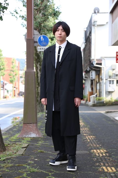 Yohji Yamamoto pour Homme 2020AW K-メッセージ刺繍ジャケットstyle.2020.9.9.