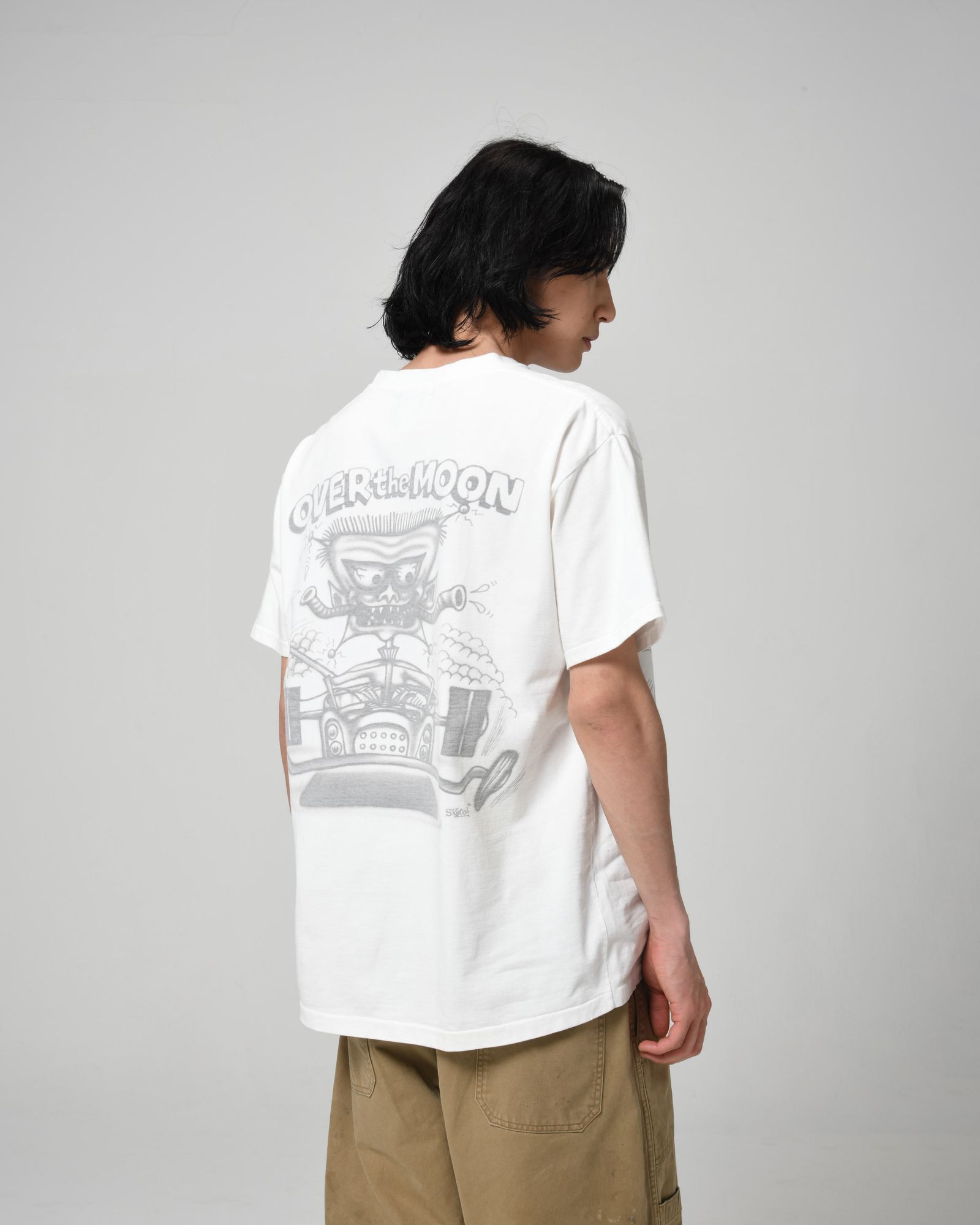 BOW WOW SKETCH DEVIL OVER MOON TEE(BW26U-SDOMT)WHITE☆9月5日(土)11:00発売！