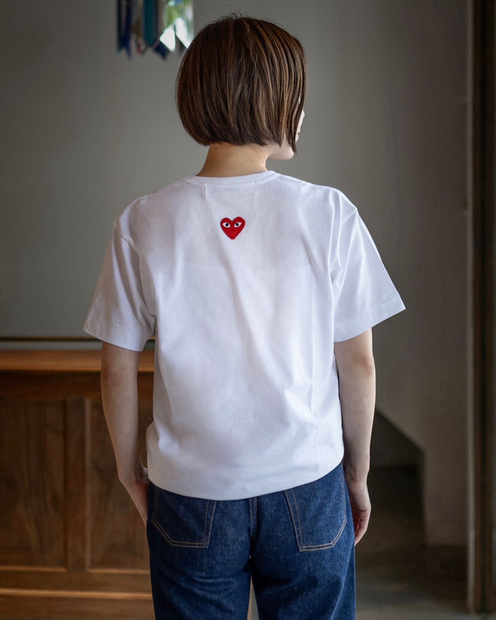 福袋特集 2024 PLAY COMME des GARCONS バックワンポイントTシャツ style トップス