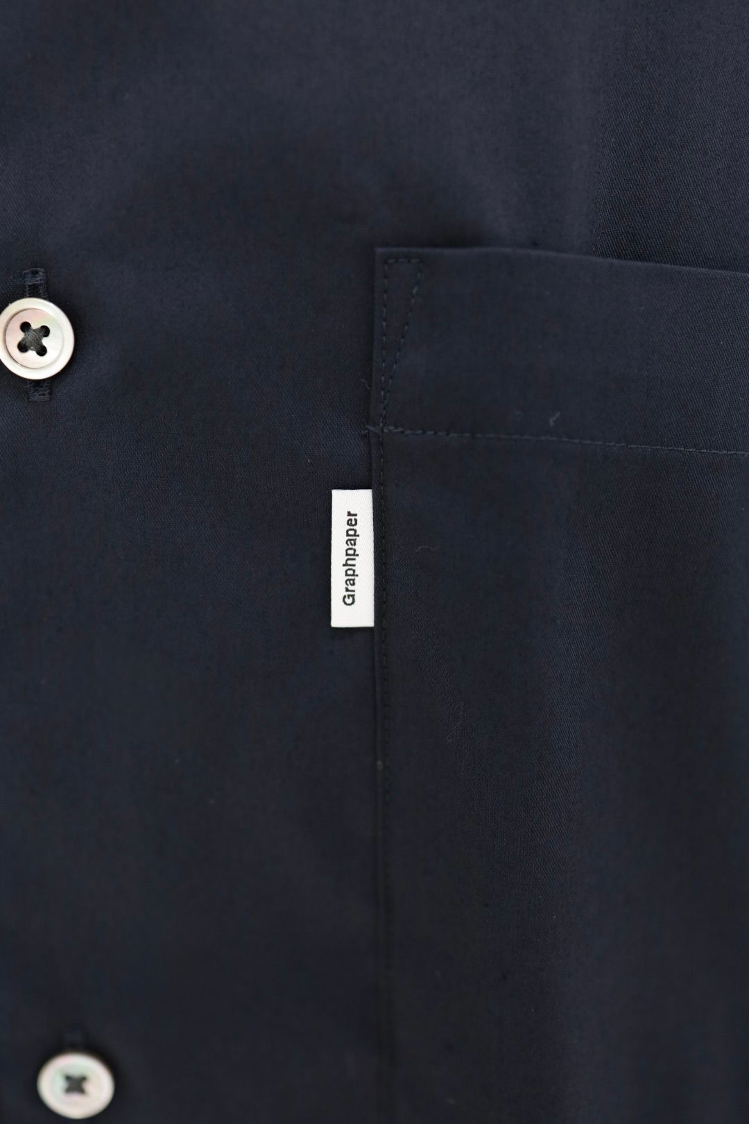 グラフペーパー 26SS Solotex Twill S/S Oversized Box Shirt(GM261-50159B)NAVY☆3月20日(金)発売！