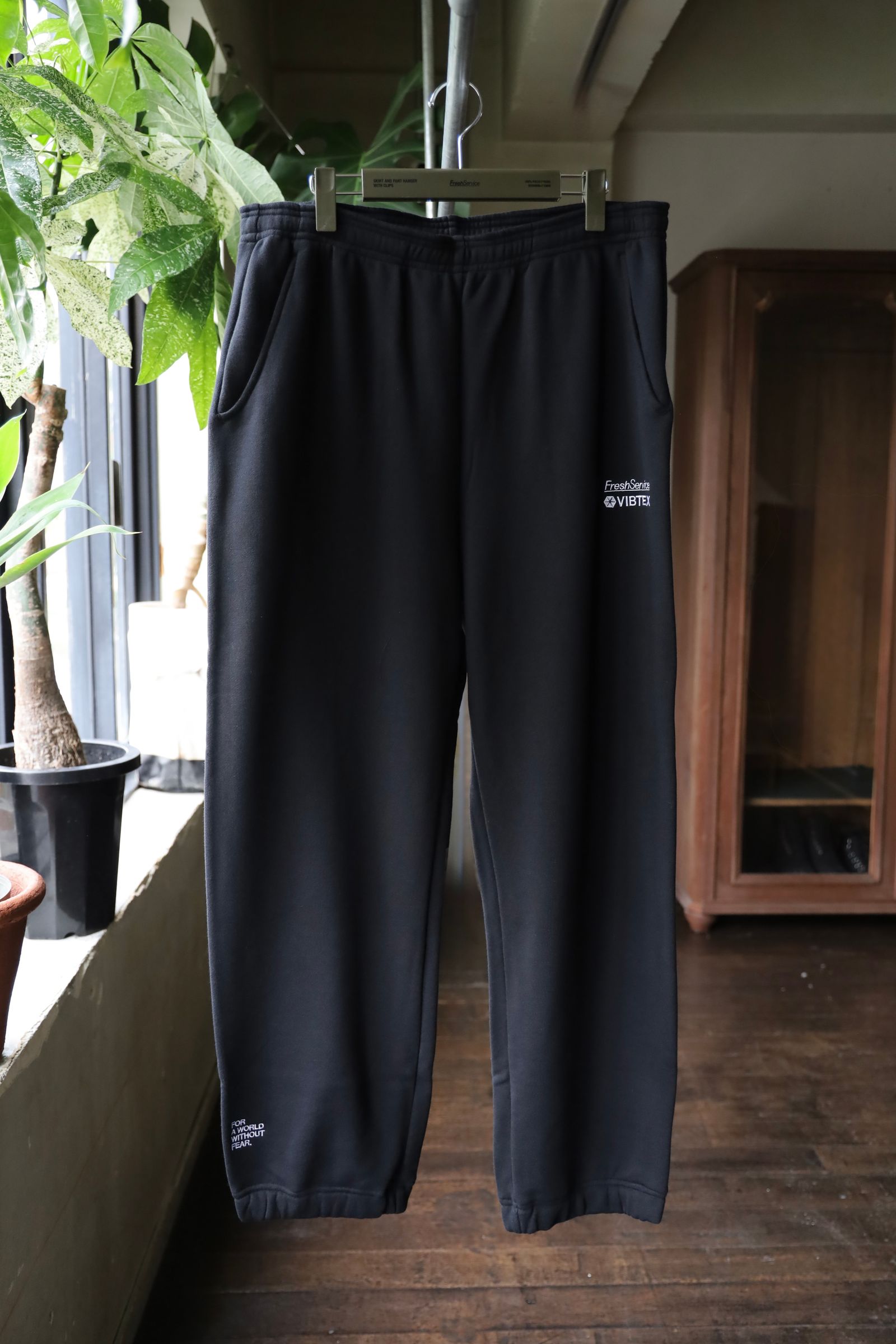 FreshService ブラック スウェット M VIBTEX for FreshService SWEAT CREW NECK PULLOVER