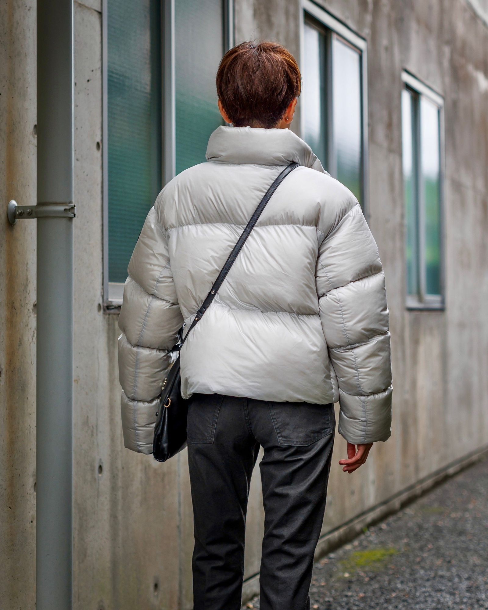 カナダグース 新作Cypress Cropped Puffer Black Label style
