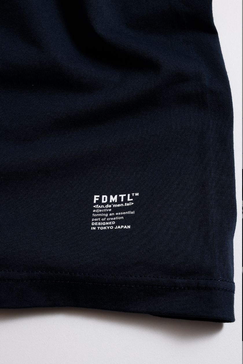 ファンダメンタル Tシャツ FDMTL PROD TEE(FA26TE13)NAVY☆新作発売！