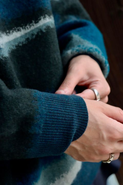 Graphpaper グラフペーパー 23AW Light Melton Stadium Jacketスタイル