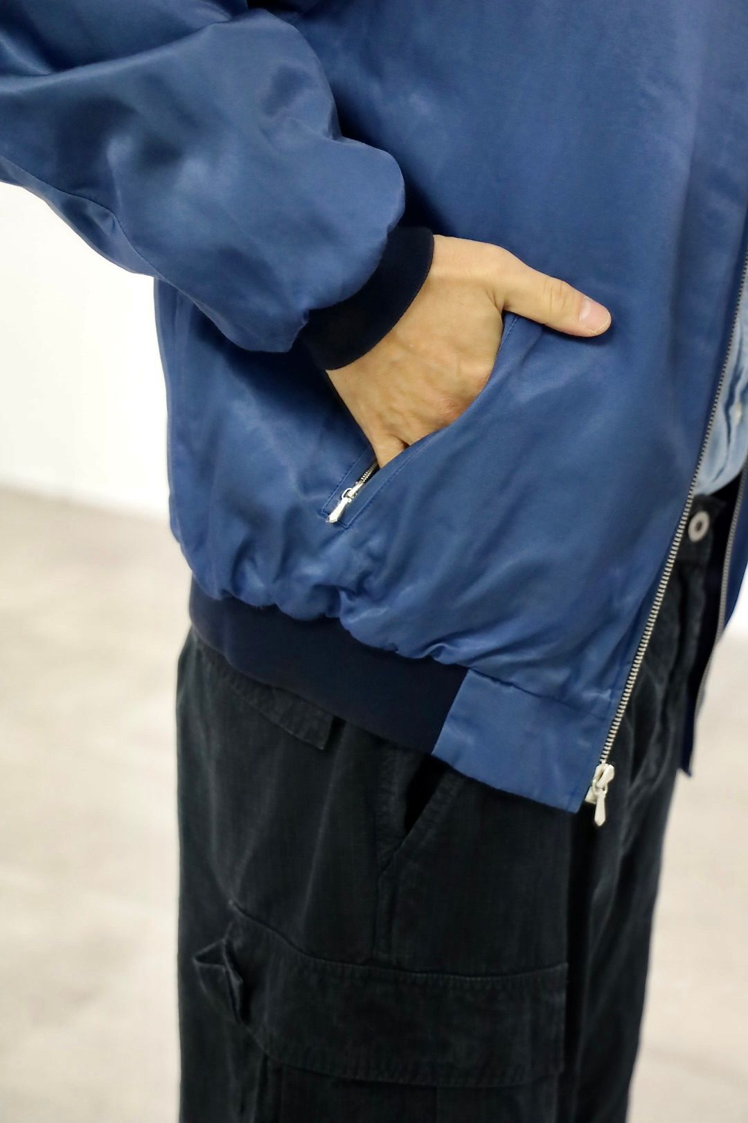 アプレッセ 2026 STYLE1 Vintage Silk Viscose Tour Jacket(26SAP-01-28)BLUE☆12月13日(土)発売！