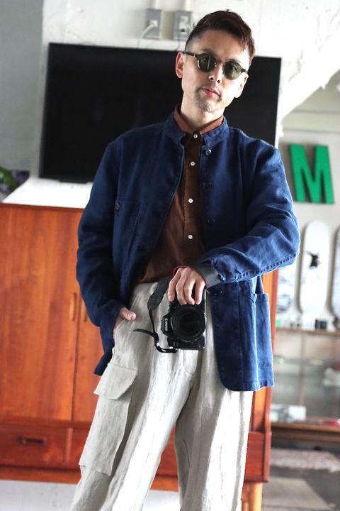 Ets.MATERIAUX 22SS French work jacket"BLUE"style.
