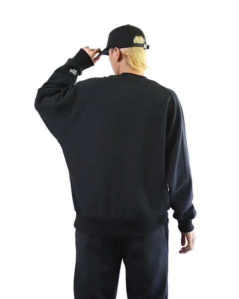 VIBTEX for FreshService 24SS  SWEAT CREW NECK PULLOVER(BLACK) style 2024.5.17