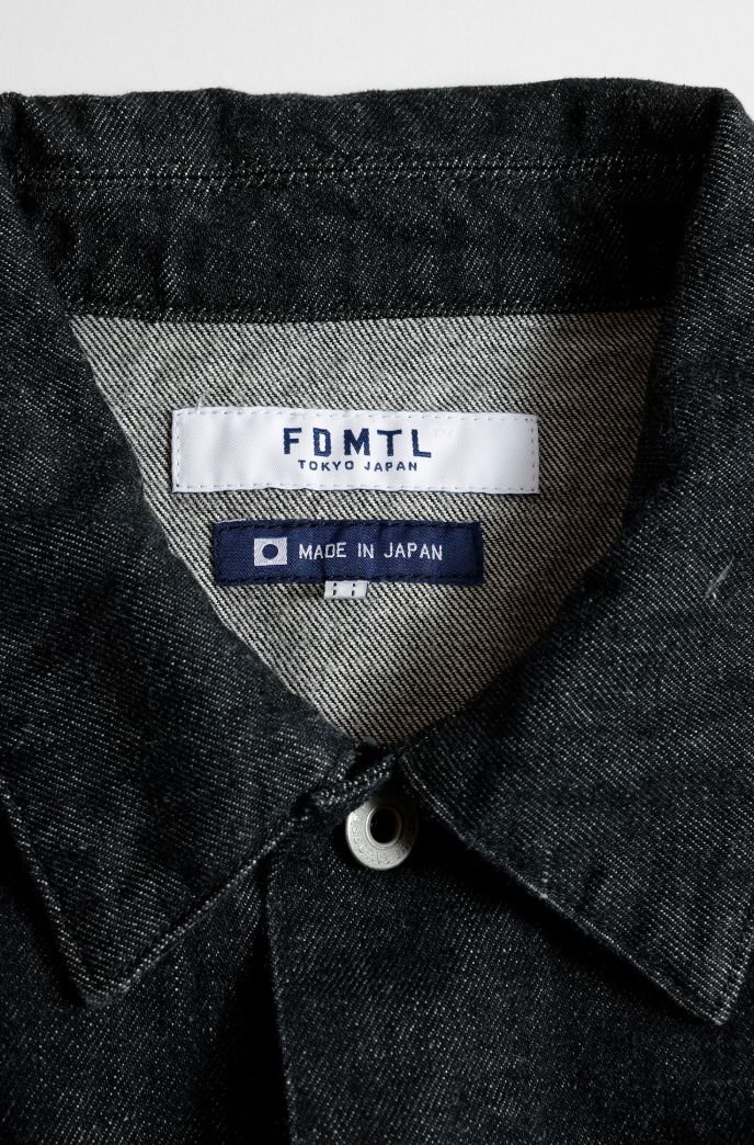 ファンダメンタル デニムジャケット THIRD THIRD JACKET RINSE(FA25JK33R-BK)BLACK