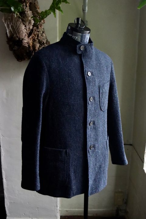 アプレッセ23AWハンティングジャケット Tweed Hunting Jacket(23AAP-01-17H)NAVY