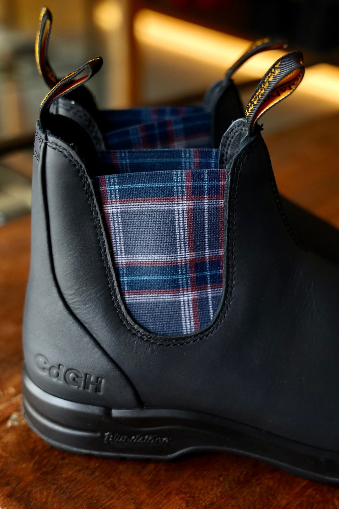 コムデギャルソンオム25FW BLUNDSTONEサイドゴアブーツ(HP-K103-001)BLACK☆新作発売！