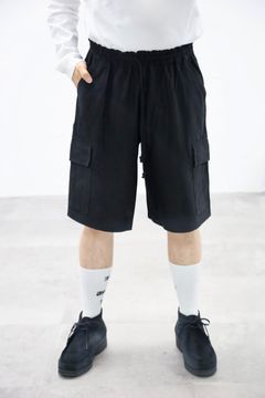 コムデギャルソンオム26SS ストレッチカルゼショーツ(HQ-T019-051)BLACK☆5月1日(金)発売！